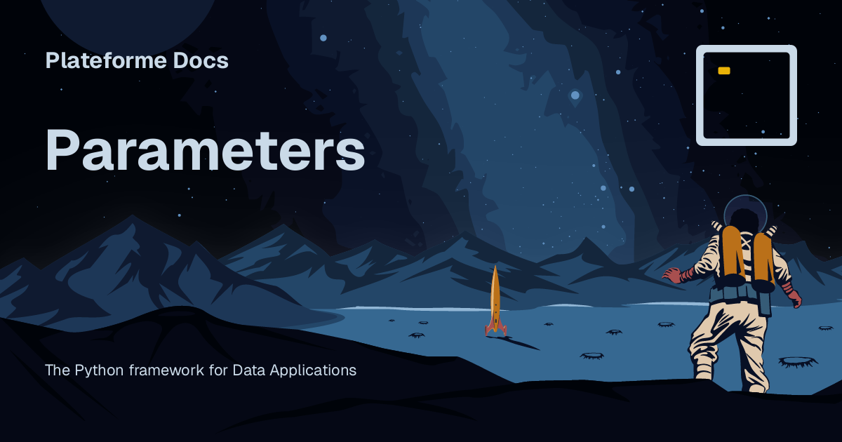 Parameters - Plateforme Docs